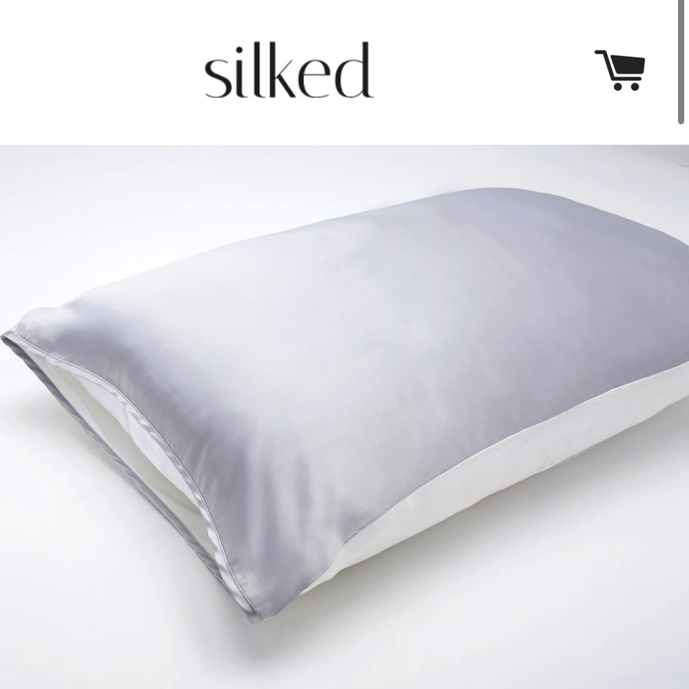 Silked Satin Pillow Sleeve Gray